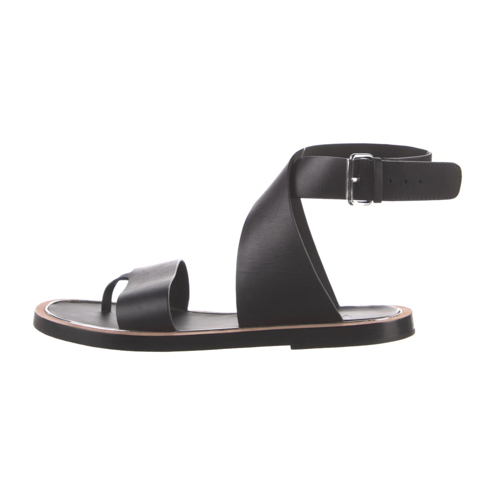 Vince Malin Sandal in Black Leather